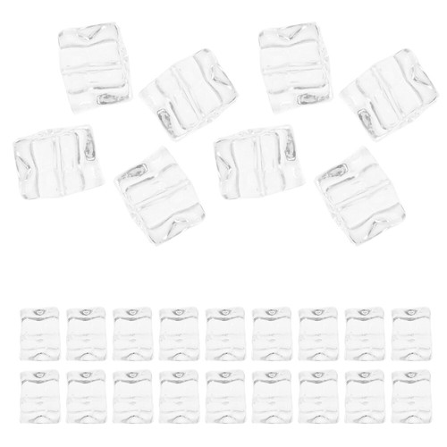 50pcs Reusable Ice Cubes Props Washable Non-Melting Fake Ice Cubes for Cocktails - Picture 12 of 12