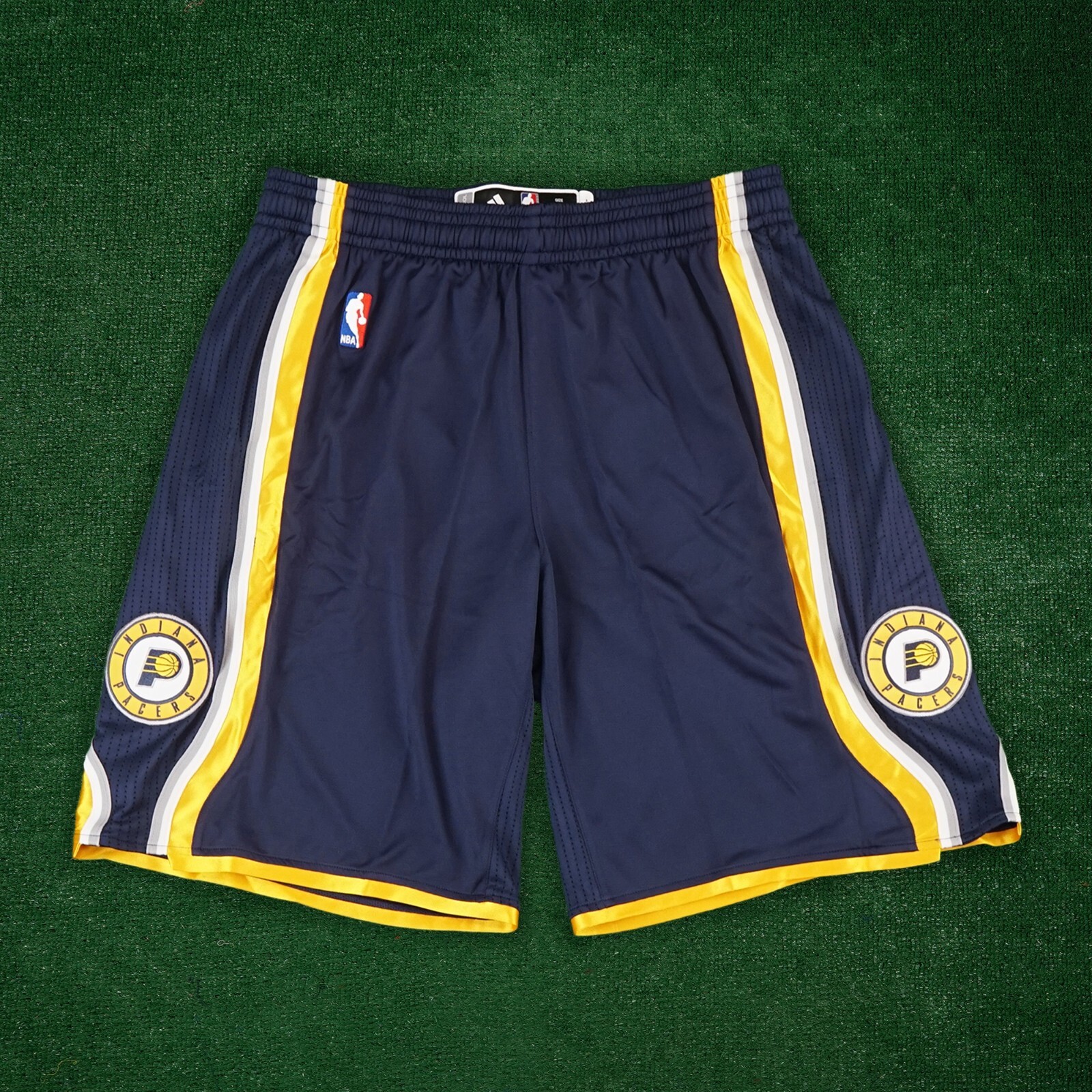 Аутентичные мужские шорты для игры на корте Indiana Pacers NBA Adidas Navy