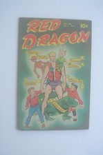 RED DRAGON 1/7 1949 LAST ISSUE of TITLE. POWELL cvr + 10-pg GOOD-GIRL-ART story