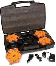 Aervoe 1168 Safety Super Road Flare Kit with Red LEDs (4-Pack)