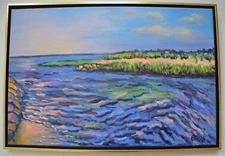 Beth Riso Fine Art Oil Painting - Rock Harbor Inlet - Eastham, Cape Cod