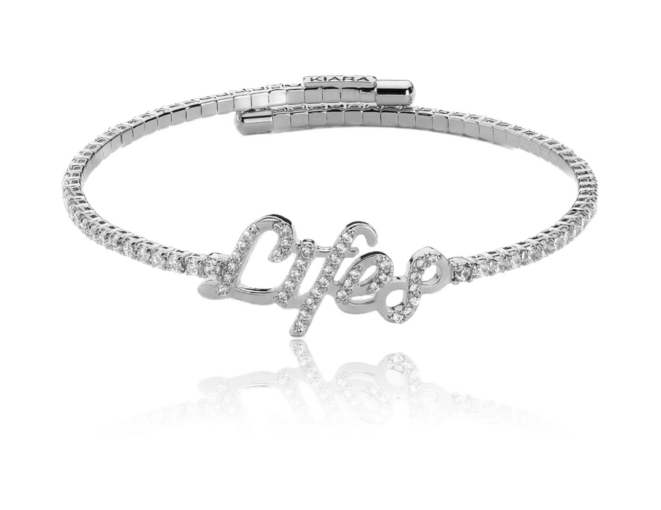 Bracciale Tennis Donna KIARA EMOTION KBRD1676B Acciaio Inossidabile Life