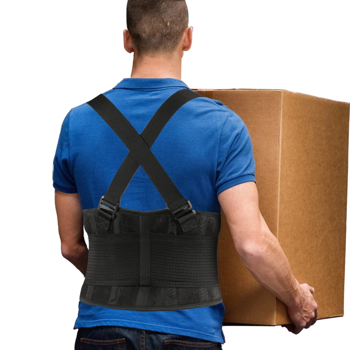 Back Brace Men and Women - Lower Lumbar Support for Heavy Lifting - Lower  Back S