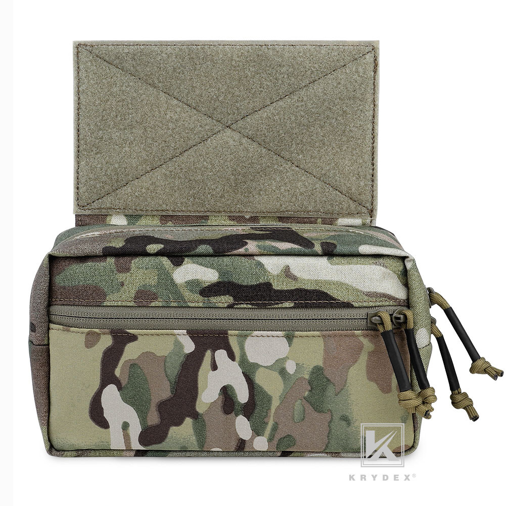 KRYDEX Tactical Drop Dump Pouch SACK Chassis Pack Hook & Loop For Chest