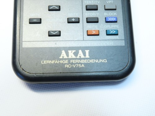 Akai RC-V75A Video Recorder Adaptive Remote Controller Original VHS/VCR /005 - Picture 5 of 9