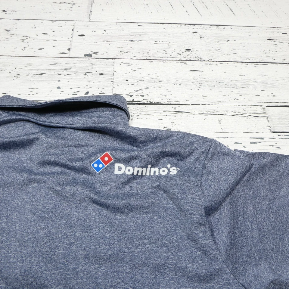 Dominos Gear Polo Shirt Mens M Dominos Pizza Employee Uniform Polyester Stretch - Image 4 of 4