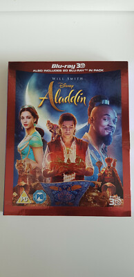 ALADDIN (2019) - BLU-RAY 3D + 2D - UK EDITION - SLIPCOVER ONLY