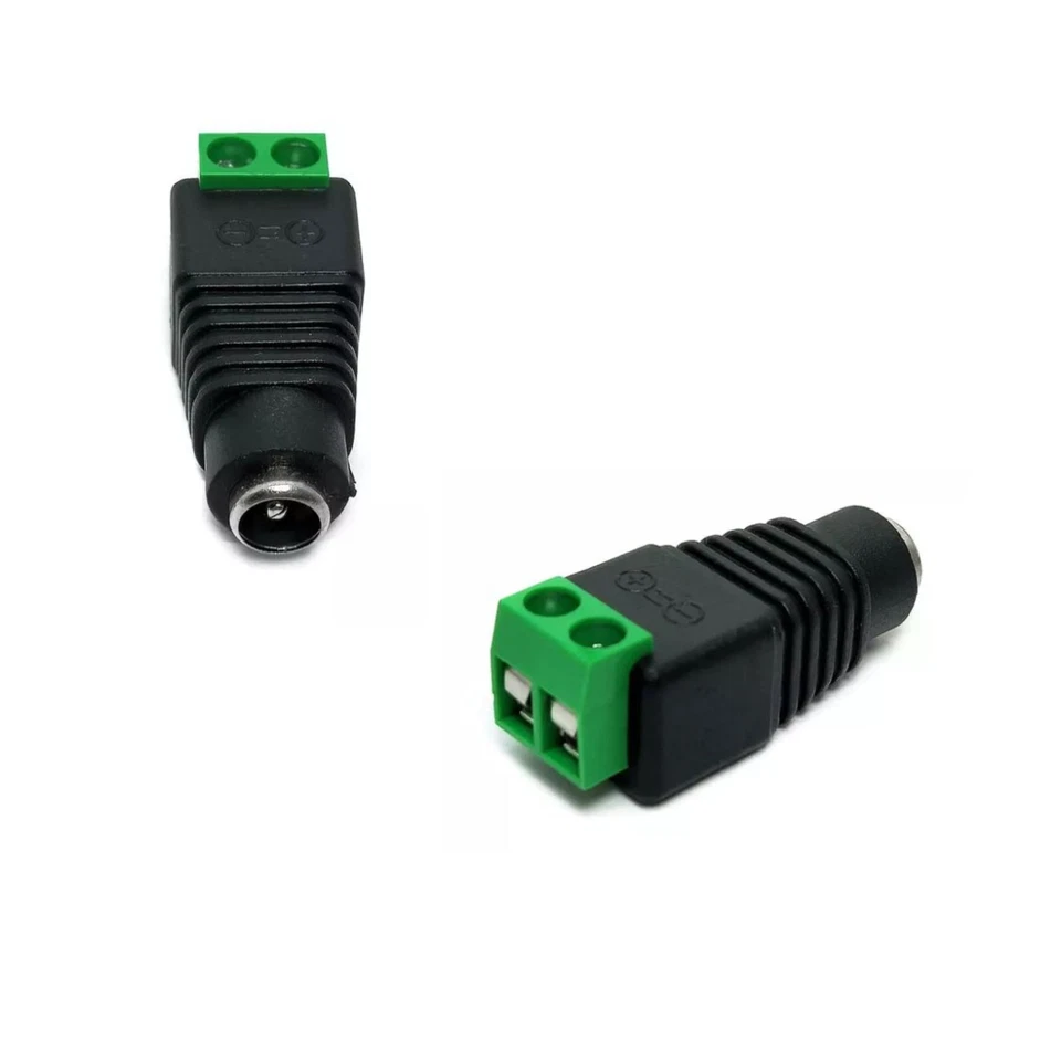100 PCS Male and Female DC Power Jack Connector with Screw Terminal 5.5 x 2.1mm - Image 4 of 4