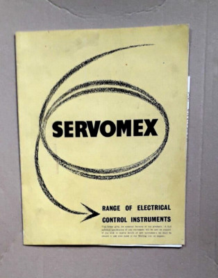 Servomex Electrical Control Instruments Advertising Leaflet,LF51,MC43, A.C.2