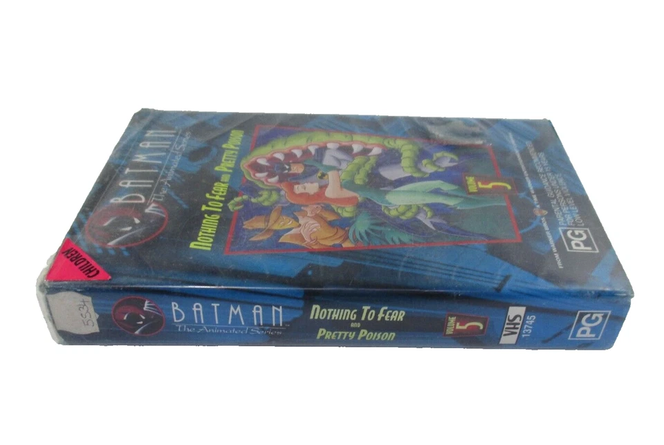 Batman Animated Series Vol 5 Nothing To Fear And Pretty Poison VHS Large Case... - Image 3 of 4