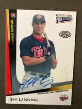 Minnesota Twins JEFF LANNING autographed 2009 TriStar Gold - Certified