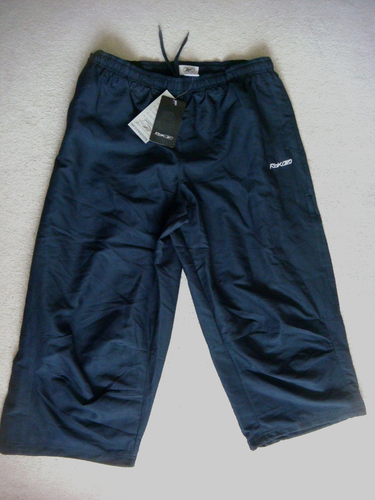 Chándal Reebok 3/4 piernas parte inferior azul marino Reino Unido talla 2XL - Imagen 1 de 6