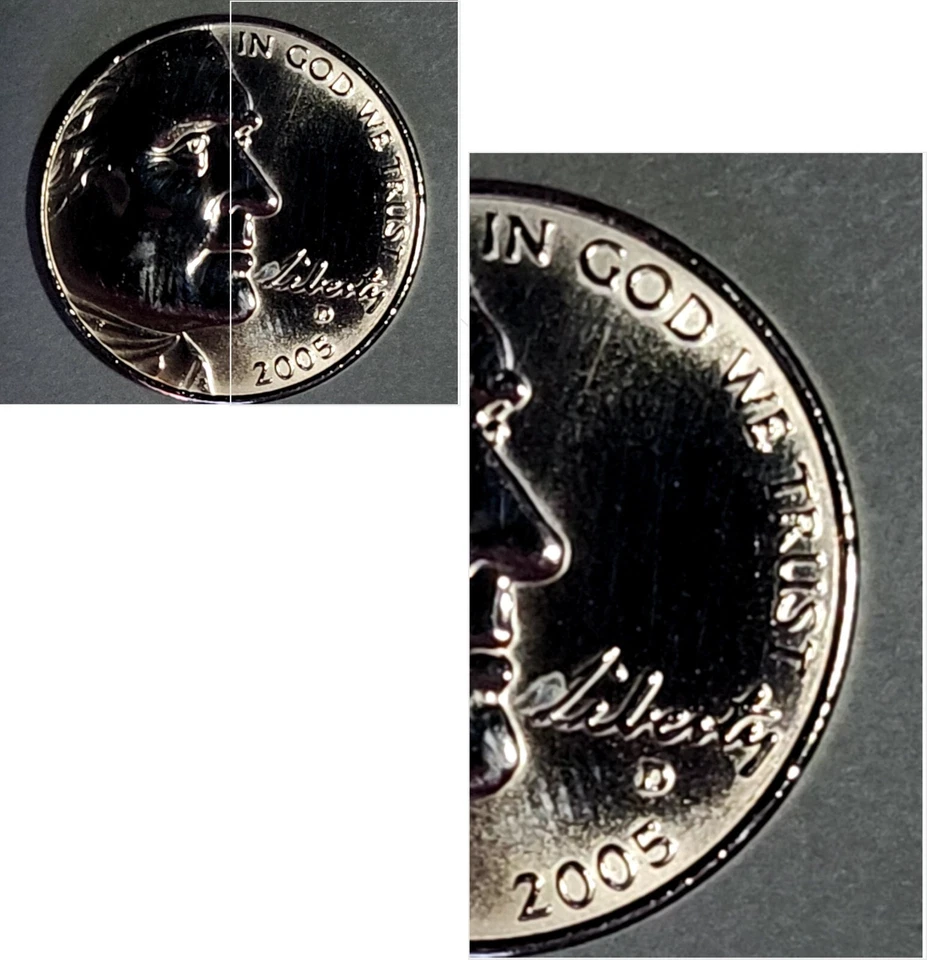 USA-Five Cents-2005-D Bic Lewis & Clark Ocean View-Copper Nickel-5C - Image 4 of 4