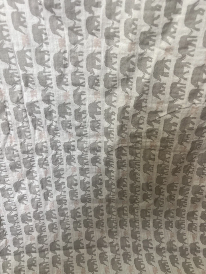 ВОССТАНОВЛЕНИЕ ОБОРУДОВАНИЯ BABY & CHILD БЕЛЫЙ СЕРЫЙ СЛОН РОЗОВЫЙ BABY ОДЕЯЛО ХЛОПОК  - Изображение 3 из 4