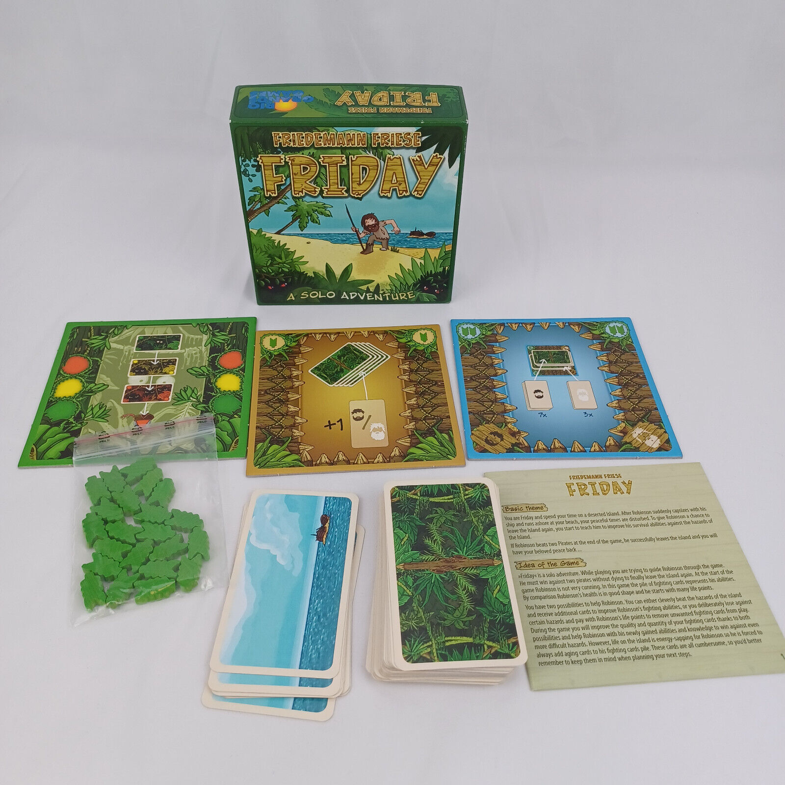 Friday - Friedemann Friese - Solo Board game - Rio Grande Games