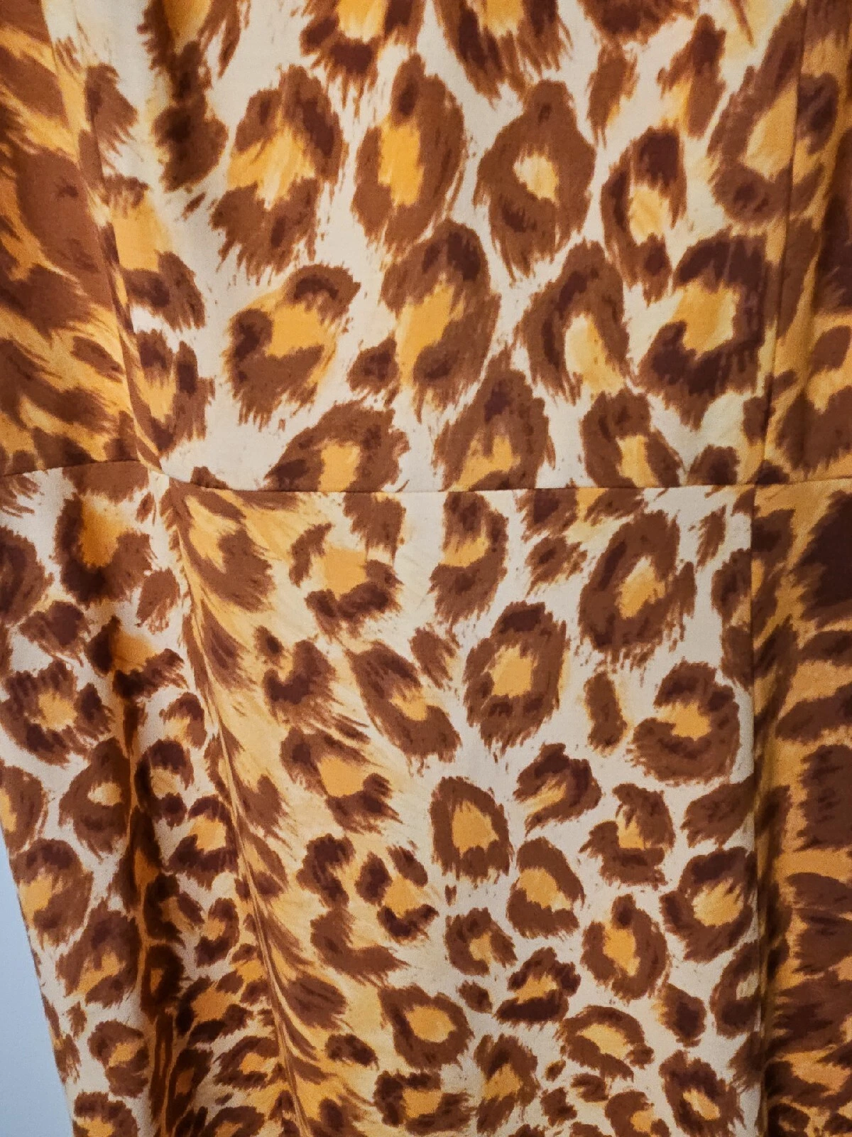 Abito Kate Spade Donna M Panthera Ponte Stampa Animali Senza Maniche Viscosa Stretch