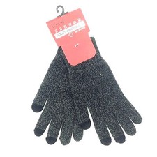  199 Alfani Men'S Gray Touch Screen Stretch Fit Warm Winter Gloves One Size