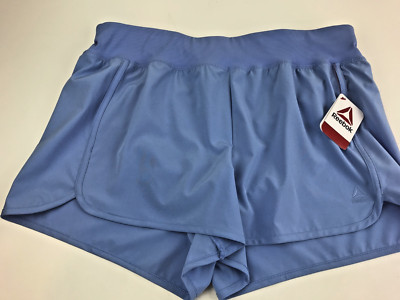 NWT Reebok Womens Evolution Slim Short with Back Pocket, Cornflower Blue, XL