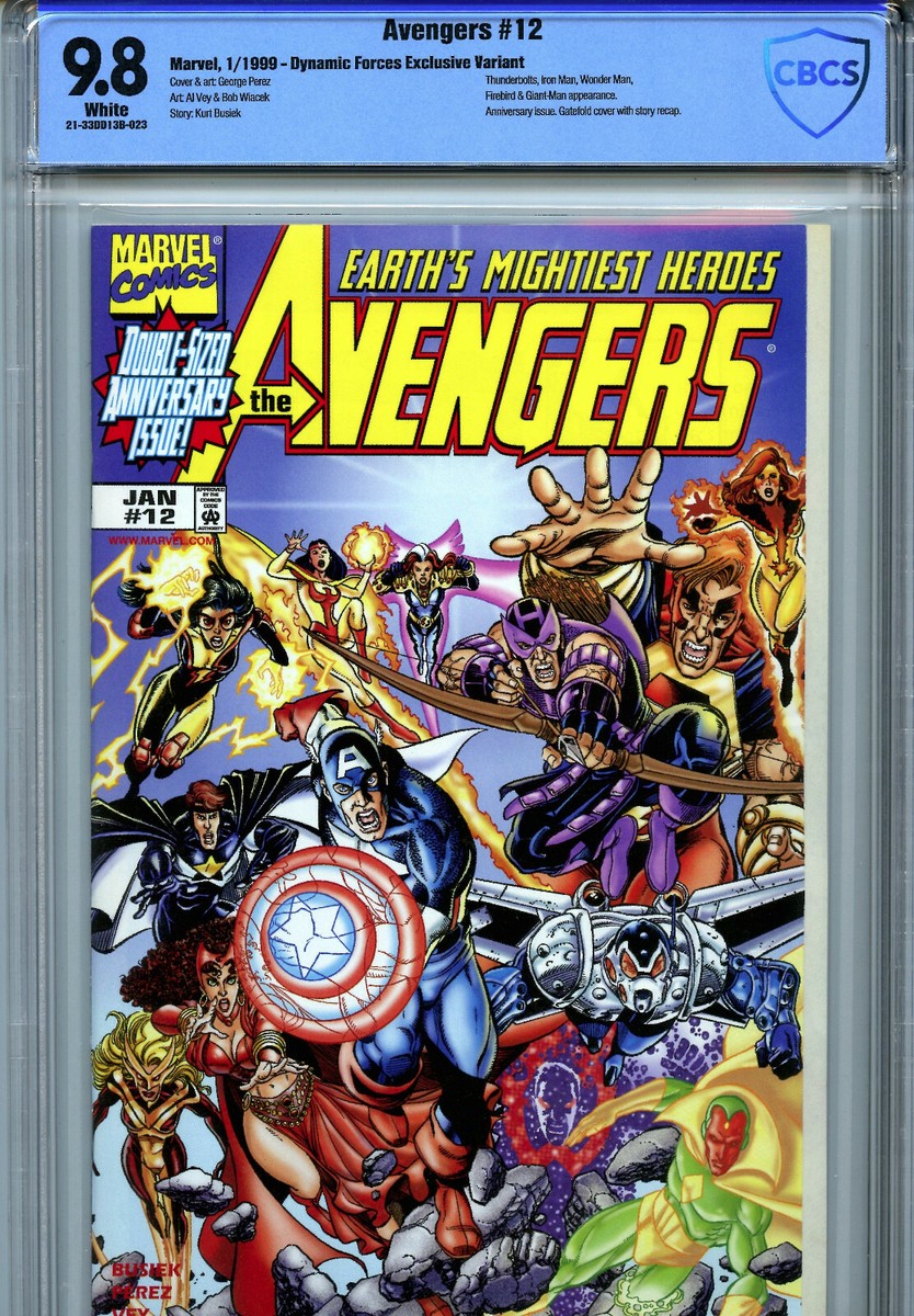 Avengers #12 (1999) Marvel CBCS 9.8 White Perez Dynamic Forces
