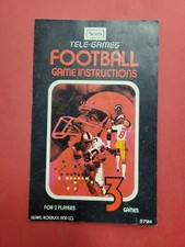 FOOTBALL TELE GAMES - ATARI - MANUAL ONLY