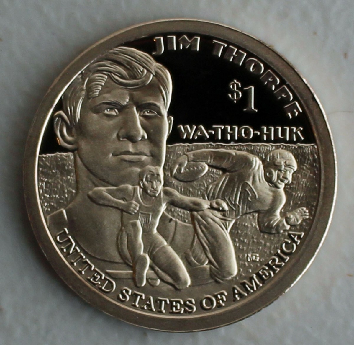 2018 S Sacagawea Dollar Native American Jim Thorpe Proof Golden