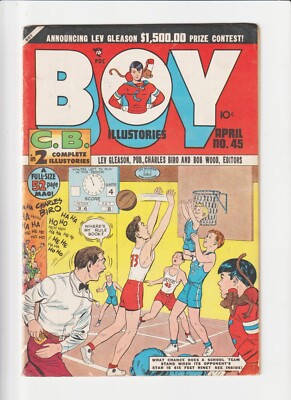 BOY COMICS #45 CRIMEBUSTER GOLDEN AGE LEV GLEASON/ CHARLES BIRO 1949