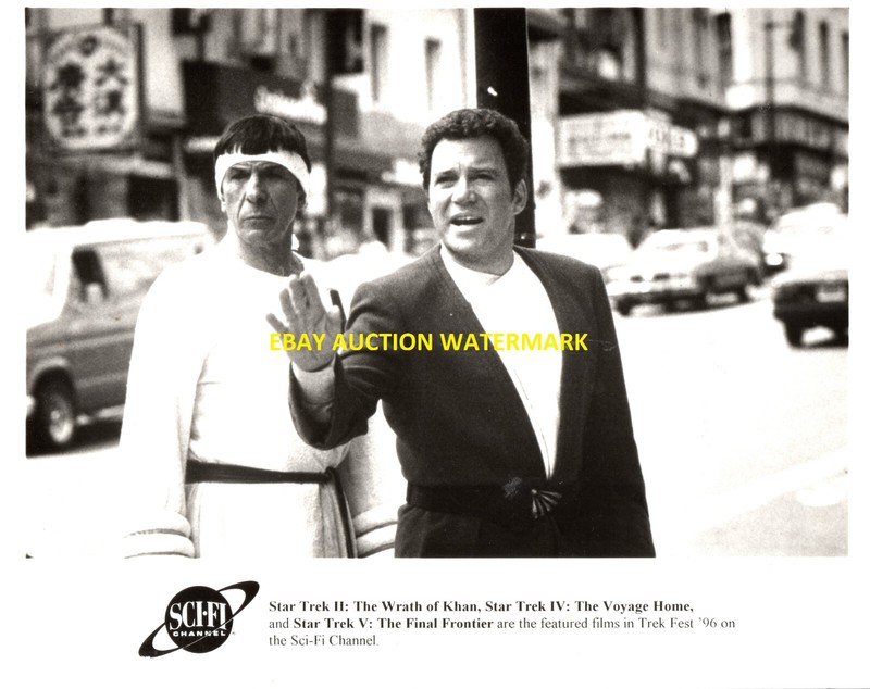 rare STAR TREK IV SciFi Channel Press Photo of Kirk and Spock