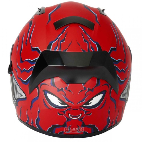 Vcan H128 Mordhi Matt Red/Black Full Face Motorcycle Helmet- ECE 22.06 - Picture 3 of 4