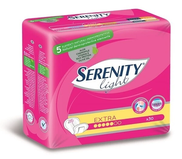 Assorbenti serenity light extra - confezione 30 pezzi