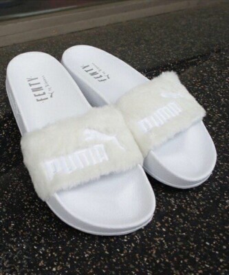 Puma Fur Slide White 362266-02 women New