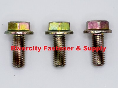 (125) M8-1.25x20 Screws M8x20 Hex Flange Bolts Grade 10.9 DIN 6921 M8x1.25x20 ZY