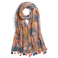 Scarf for Women Lightweight Soft Floral Printed Scarves Fall Winter Fashion S...