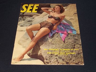 1949 MAY SEE MAGAZINE - LINDA CHRISTIAN FRONT COVER - E 20025