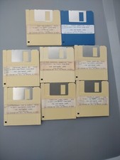 Vtg Lot 3.5 Floppy Disks software Games Gaming PC Ms-dos Demon Pac-Man Qbert
