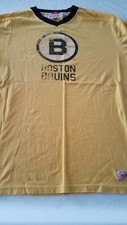 MENS Boston Bruins TAILORED FIT Mitchell & Ness TShirt Size XLARGE XL COTTON