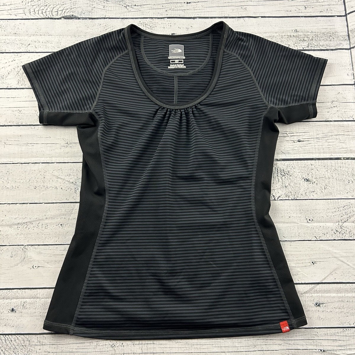 ★THE NORTH FACE★ Duro Stripe Short Sleeve T-Shirt CLASSIC The North Face VaporWick Striped Short Sleeve T Shirt