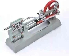 Steam Engine Model Working Piston,Slide Valve and Link Motion Section Free ship