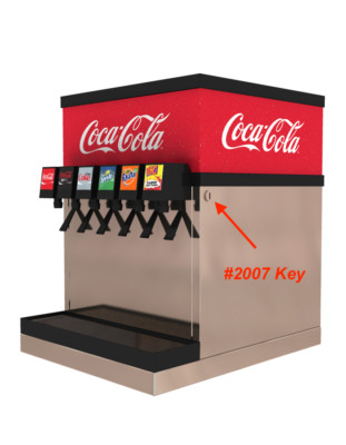  Coca Cola Post Mix Key Switch Key #2007