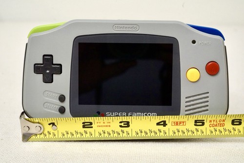 Consola Gameboy Advance GBA Super Famicom con retroiluminación iPS V5 LCD MOD - Imagen 14 de 15