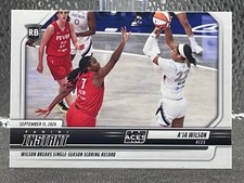 A'ja Wilson 2024 Panini Instant WNBA #209 Breaks Scoring Record Clark Boston