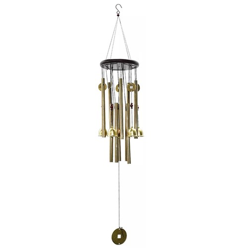 Bronze Wind Chimes For Hanging For Outdoor Space Intricate Bronze Design - Picture 10 of 11