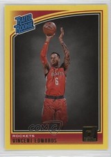 2018-19 Panini Donruss Rated Rookies Yellow Flood Vincent Edwards #165 fm0