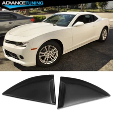 Fits 10-15 Chevy Camaro XE Rear Window Louvers Scoops Vent Covers Unpainted PP