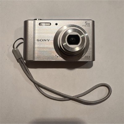 Sony Cyber-shot DSC-W800 20.1 MP 5x Optical Zoom SteadyShot Silver