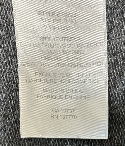 Roots 73 Canada Mens Size 3XL Full Zip Hoodie Sweater Gray *Zipper Does NOT Work - Picture 6 of 9