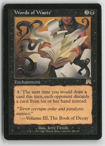 Words of Waste - Onslaught Magic: The Gathering