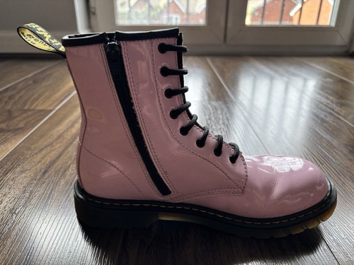 Dr. Martens 1460 Pale Pink UK (5) Patent Lamper Leather 1460 Combat Boots BNWD - Picture 14 of 19