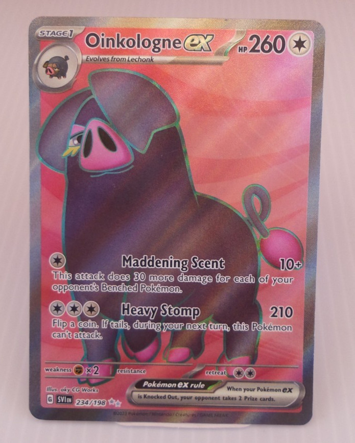 Oinkologne ex   234/198 Ultra Rare  Scarlet & Violet Base Set Pokemon TCG NM