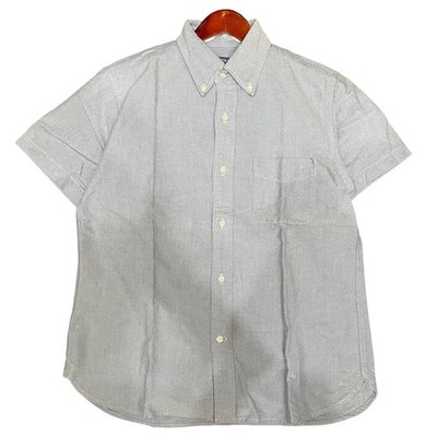 Sugar Cane Oxford Short Sleeve Shirt Light Blue Size L Japanese Vintage F/S