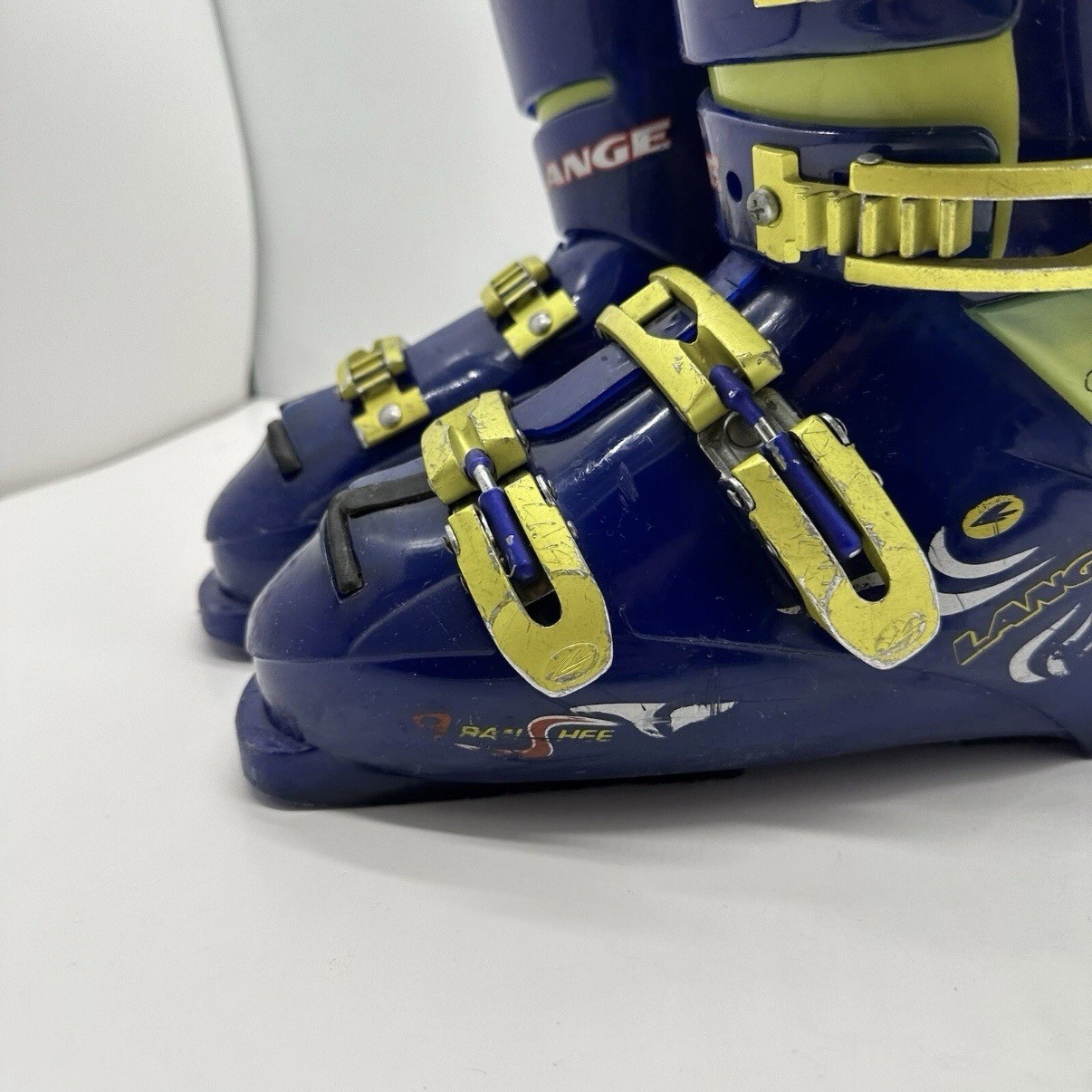 SALOMON Scarponi da sci Lange Banshee uomo 8 blu verde sci alpino downhill ACD Fit Energy